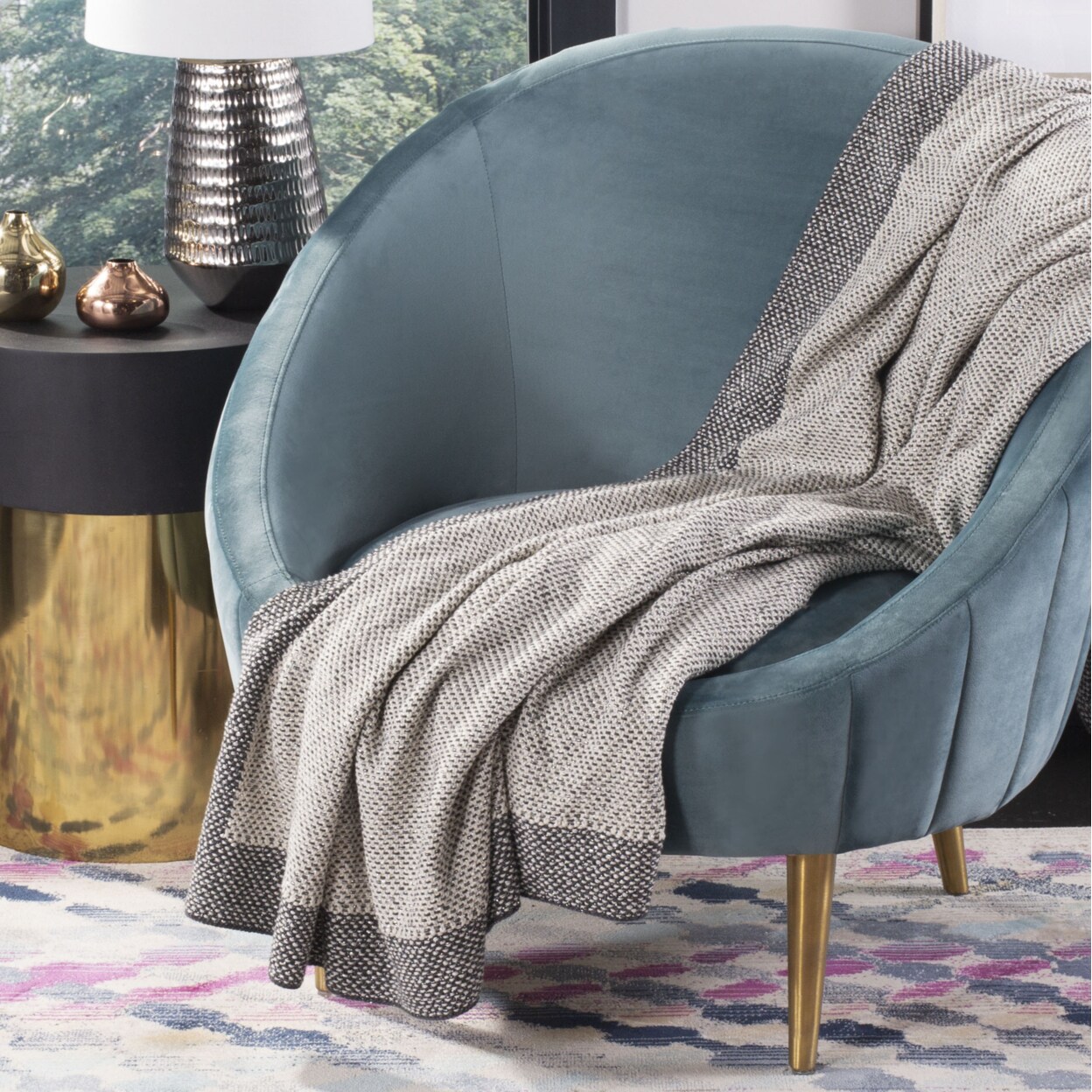 Safavieh couture clara discount hotsell quilted swivel