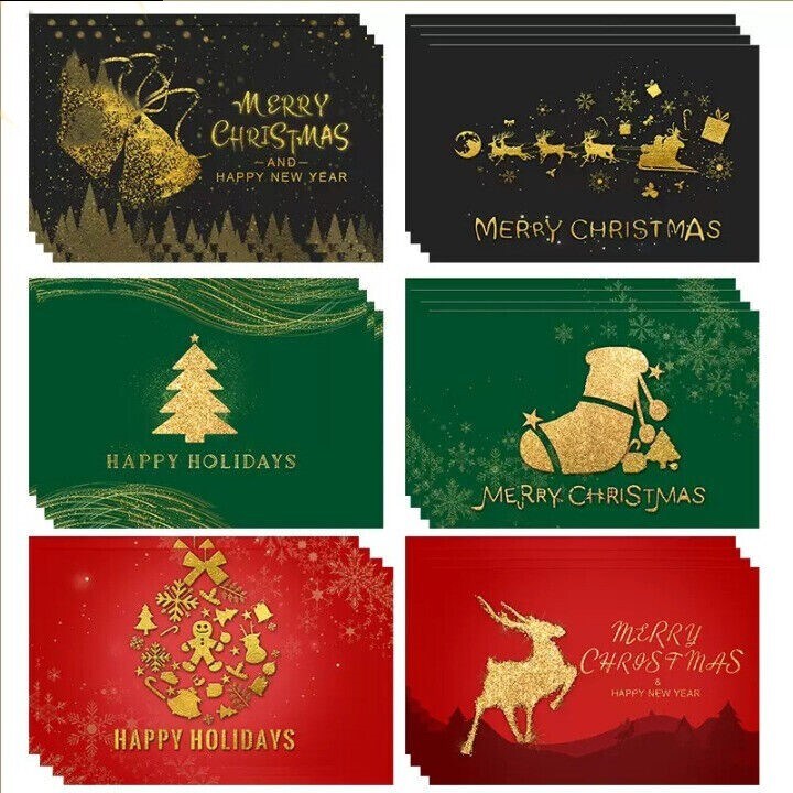 Kitcheniva 24 Pack Christmas Cards With Envelopes