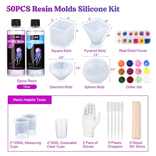 Let's Resin Resin Jewelry Molds Kit