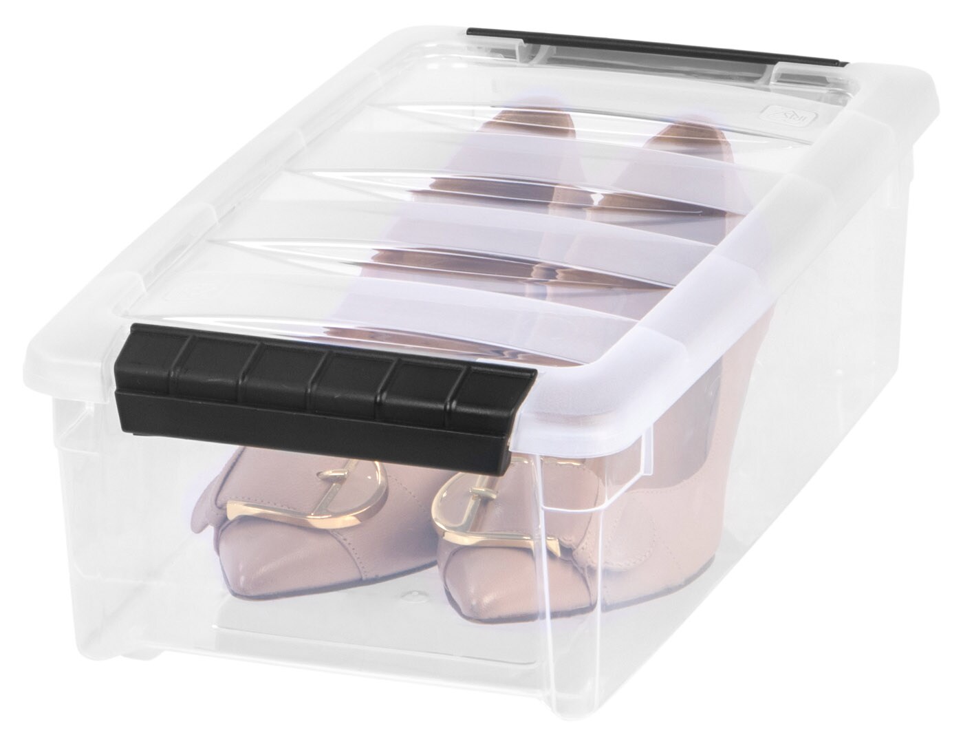 IRIS USA 5 Quart Stack &#x26; Pull&#x2122; Box, Clear