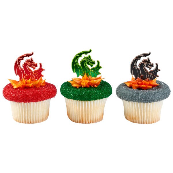 Dragon Assortment DecoPics&#xAE; Cupcake Decoration, 12ct