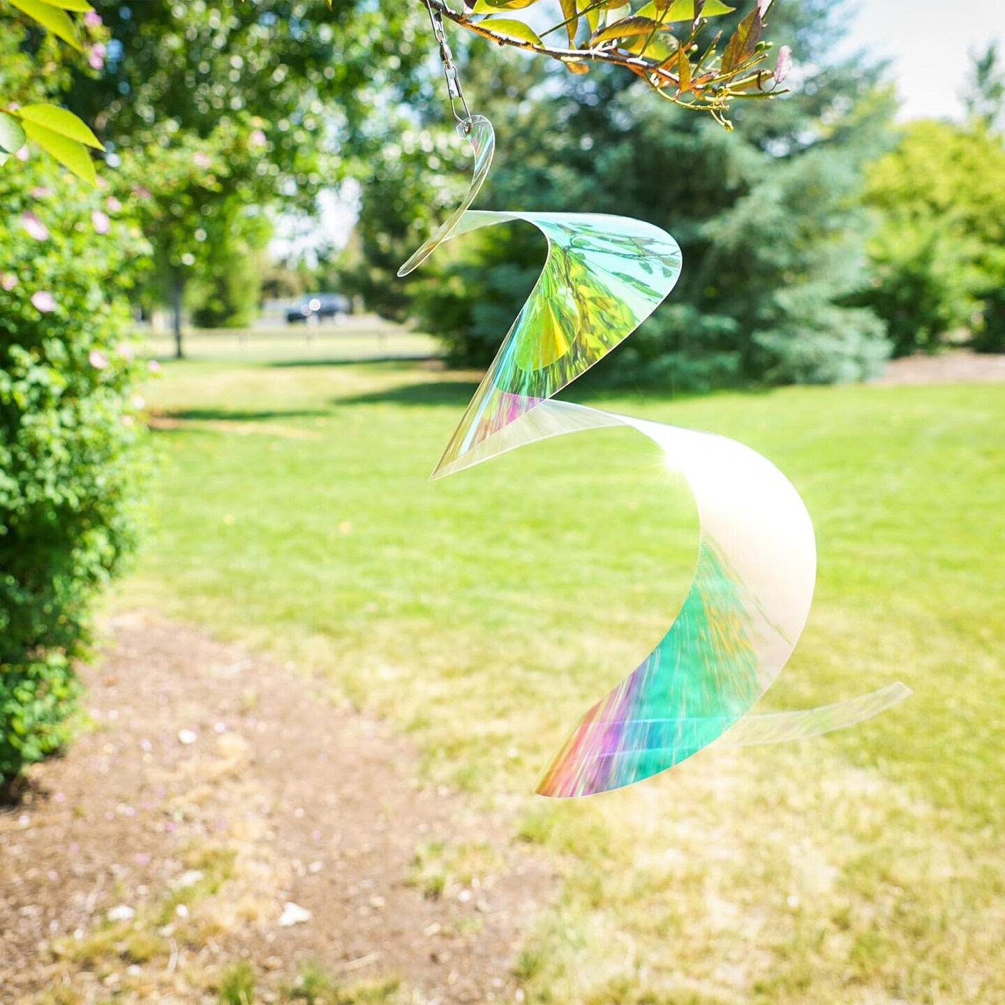 30-inch Iridescent Twister Tail