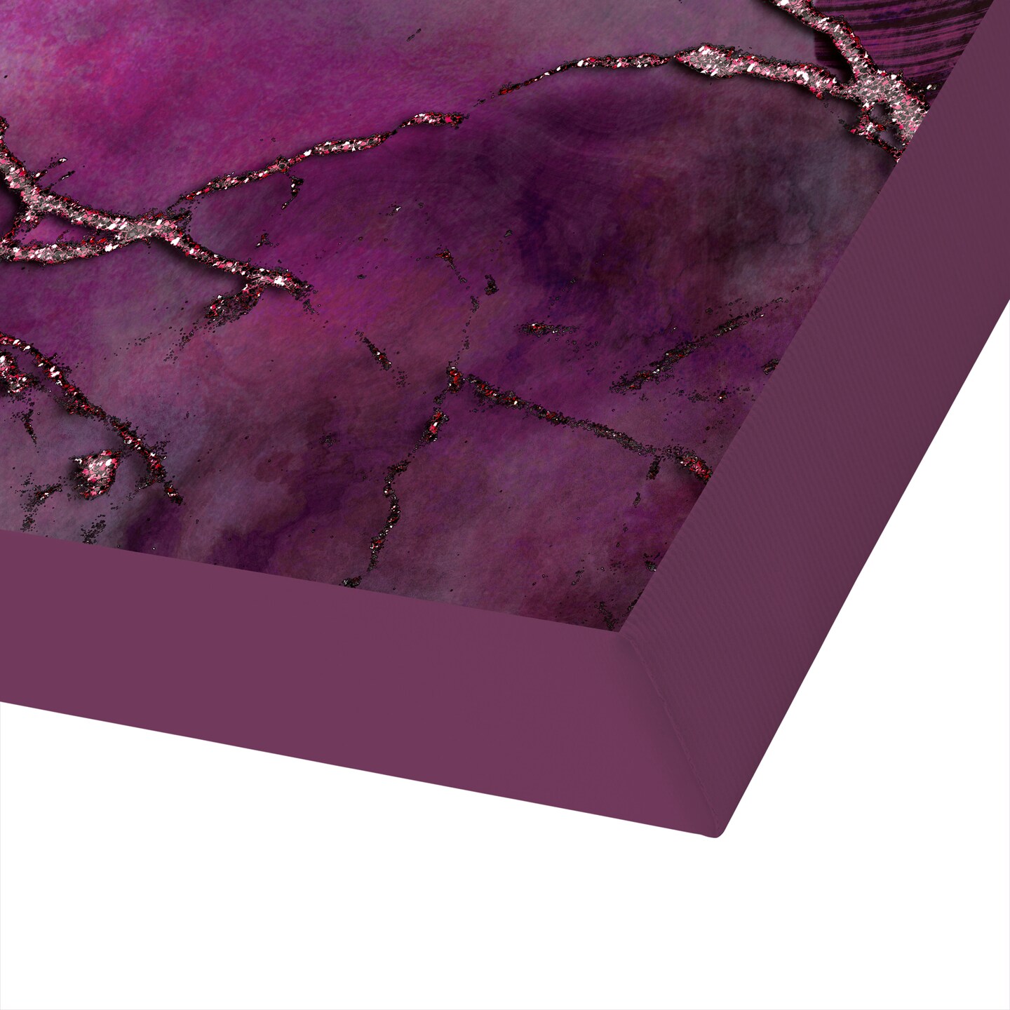 Mineral Glamour Purple by Lebens Art  Gallery Wrapped Canvas - Americanflat