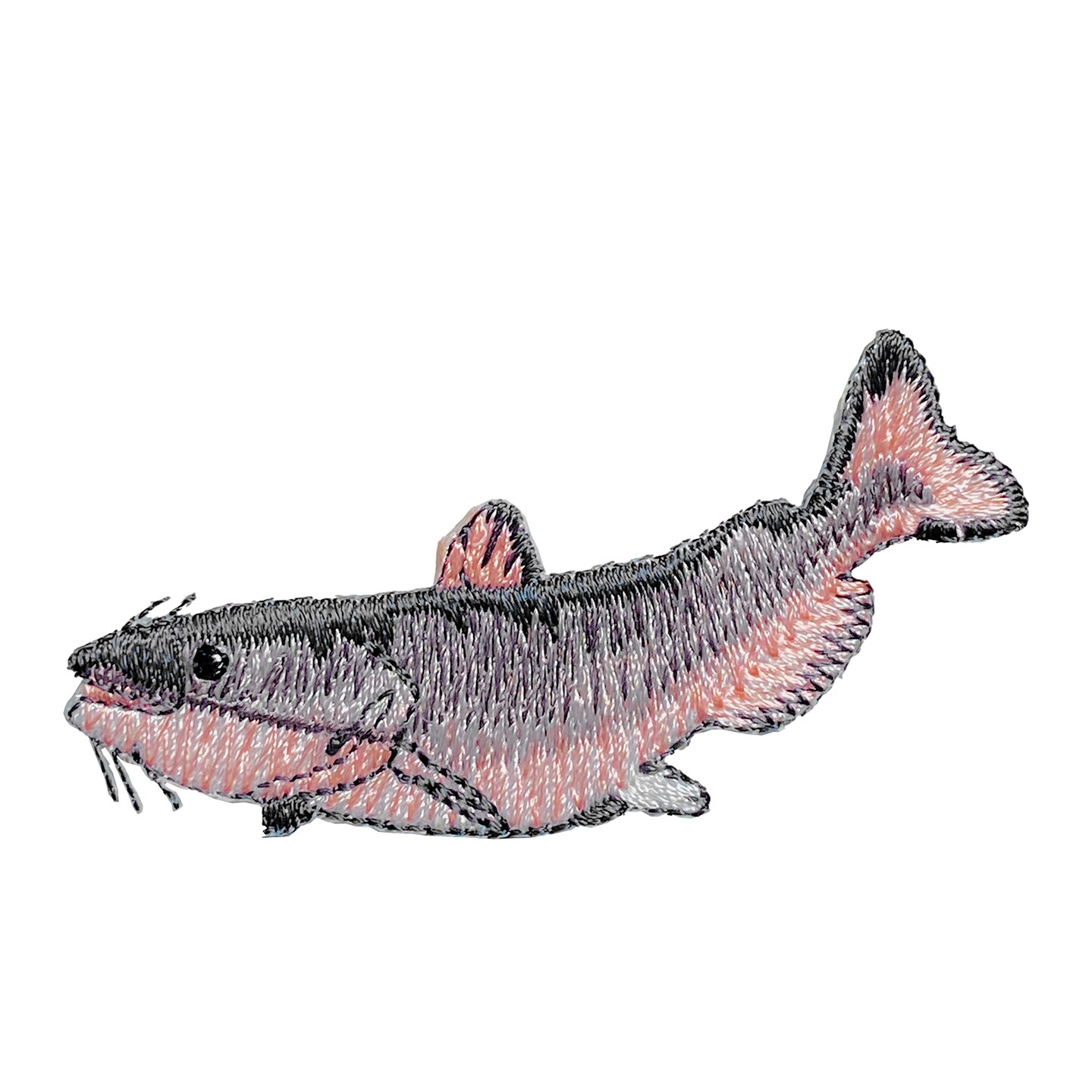 Catfish, Fishing, Embroidered, Iron on Patch