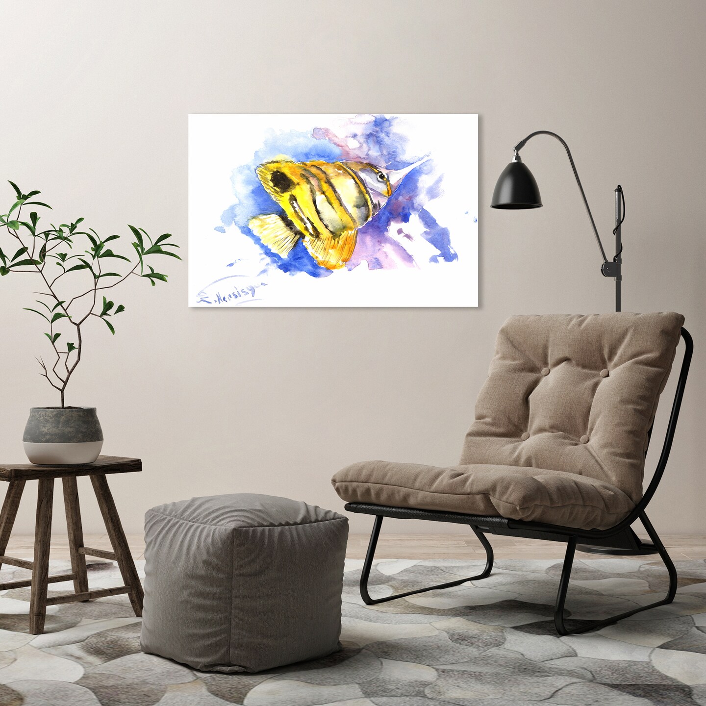 Angelfish Copperhead by Suren Nersisyan  Gallery Wrapped Canvas - Americanflat
