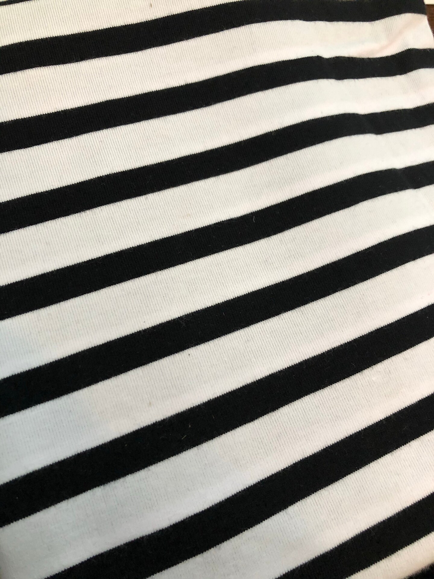 White with thin black Stripe