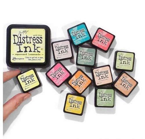 Ranger THoltz Ink Pad Set 4 Tim Holtz Distress Mini InkSet, 70 x 23 mm, Multi-Colour