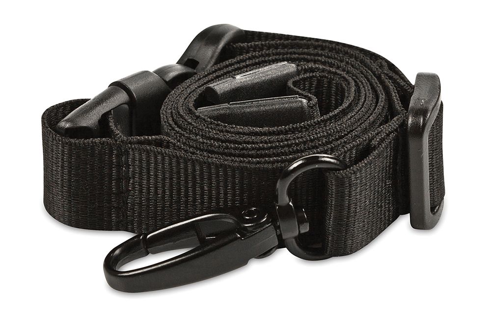 MyID Lanyard, Solid Black, Nylon with Black Breakaway Clasp, 23" length