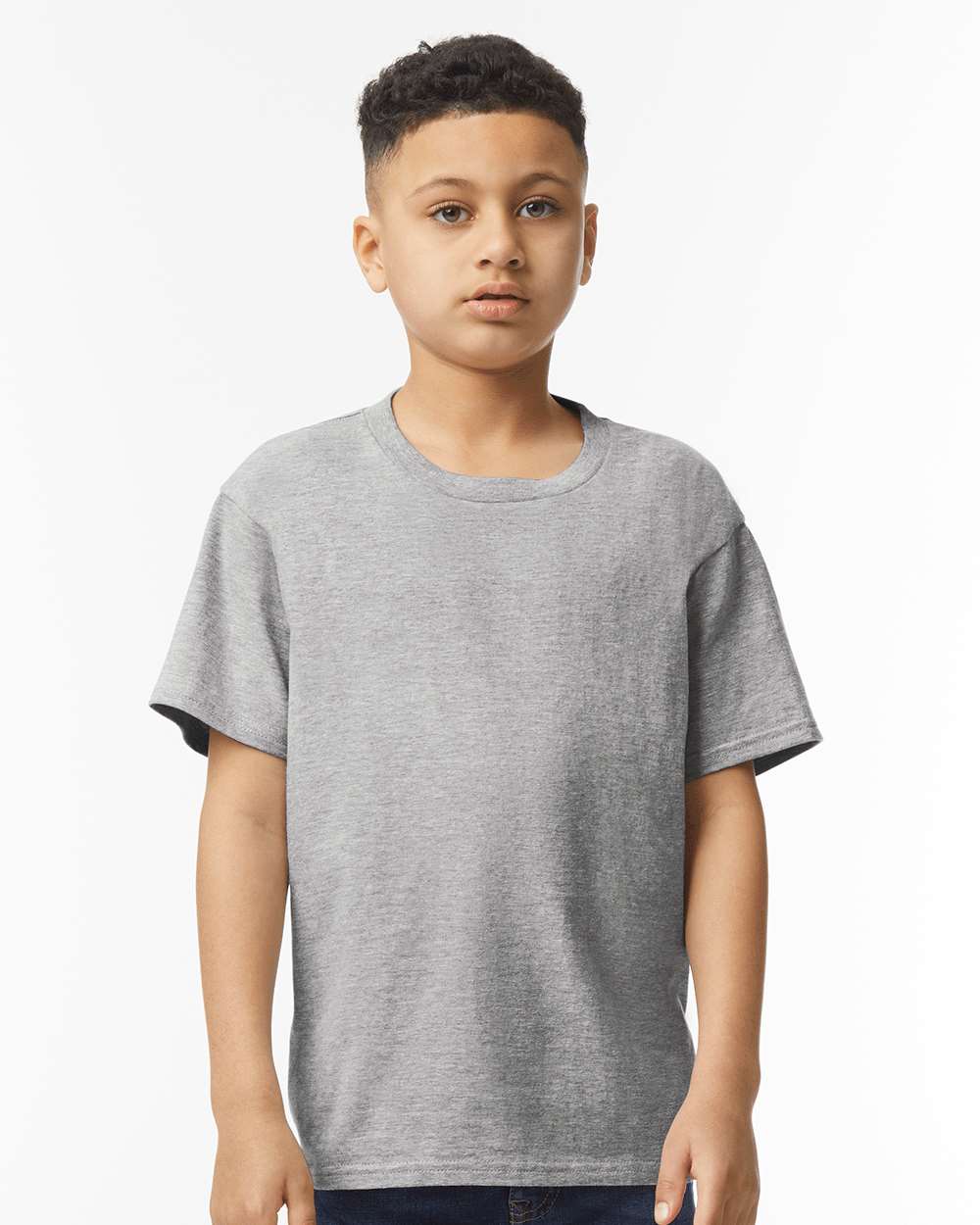 Boy clothes. Young modern child with apparel around, different