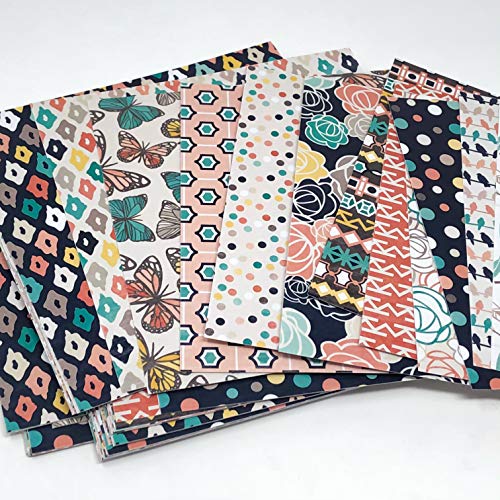 64 Sheets Pattern Paper Pack - Free Spirit - Card Making Scrapbook Specialty Paper Single-Sided 6&#x22;x6&#x22; Collection Includes  - by Miss Kate Cuttables