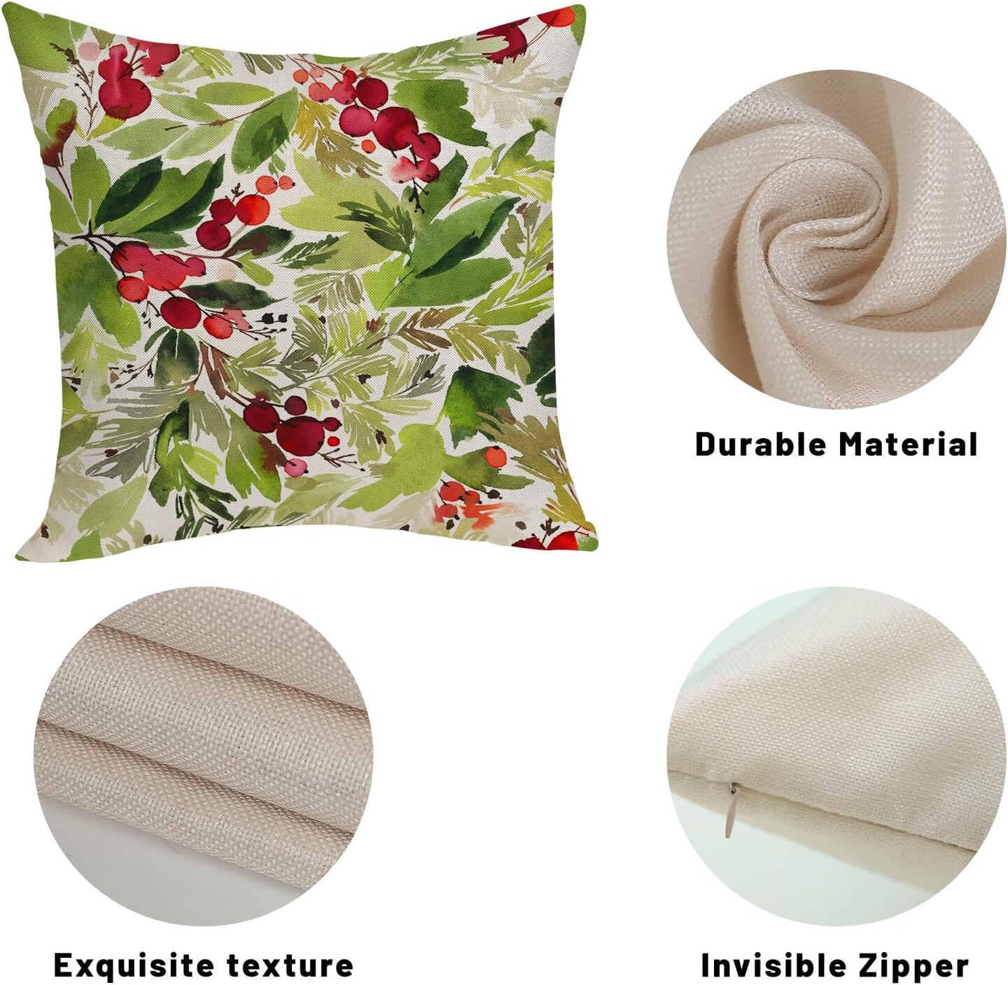 18 Inches Decorated Winter Christmas Pillow Covers