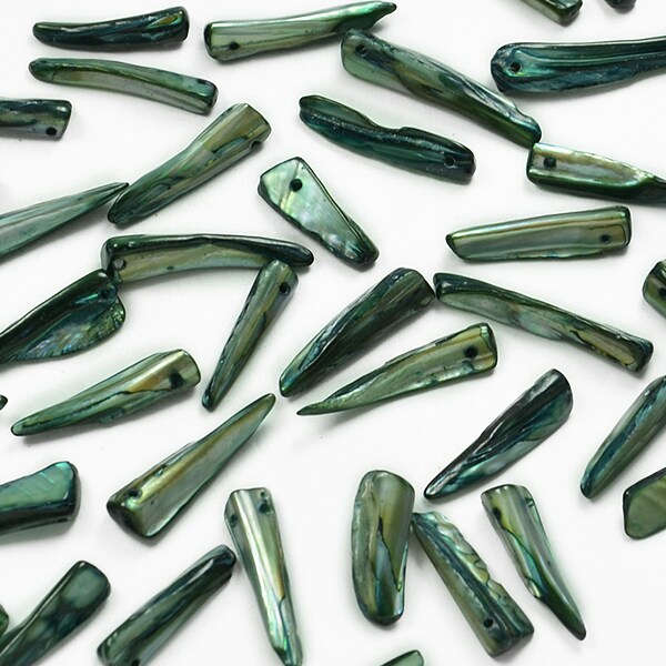 6 Packs of Tinted Shell Spike Blue 2/8&#x22; Strand