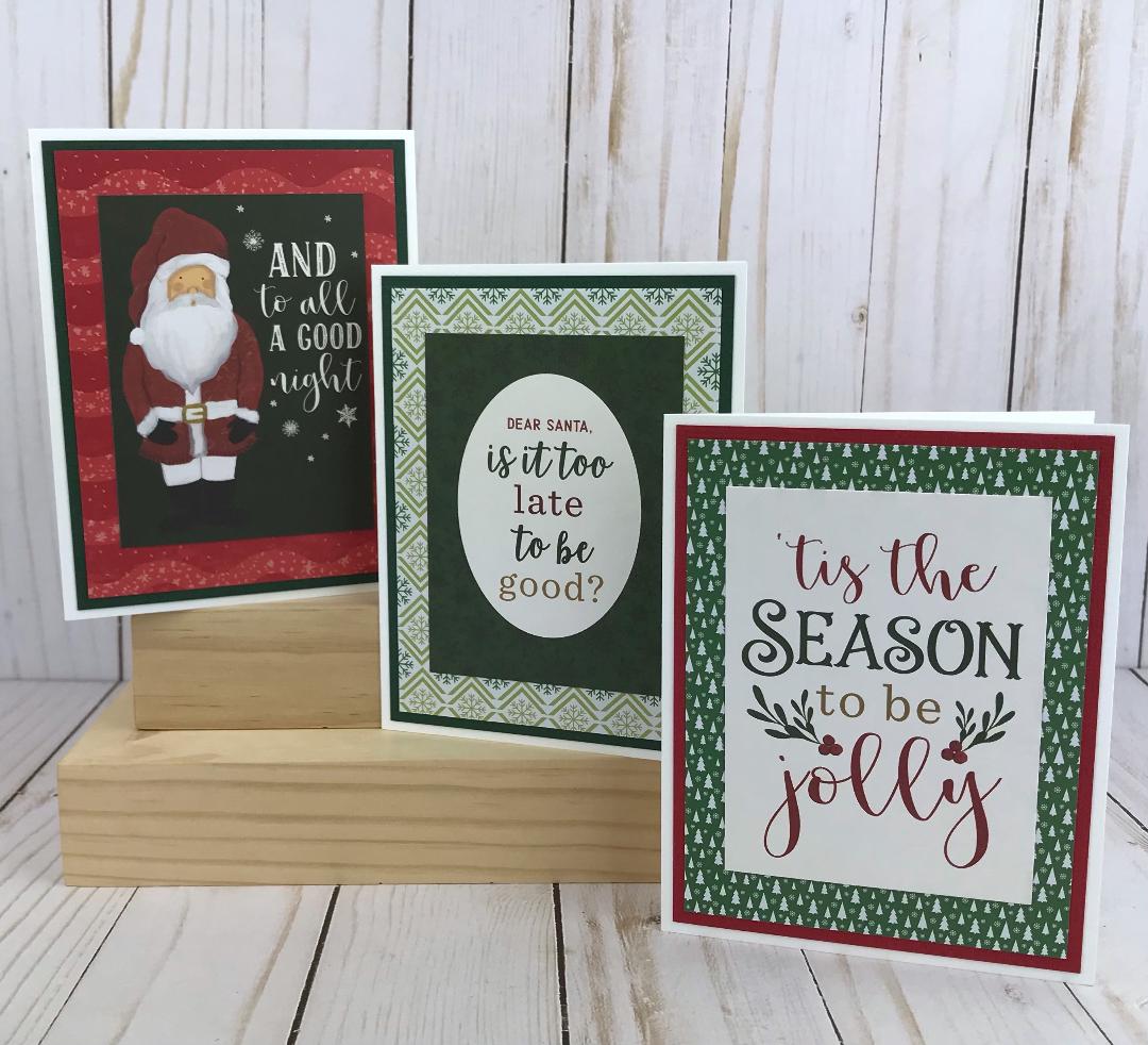Christmas Card Making Kit for Adults, Holly Jolly Card Kit, Christmas Card  Kit, Handmade Card Kits, Easy DIY Crafts, Holiday Craft Kit