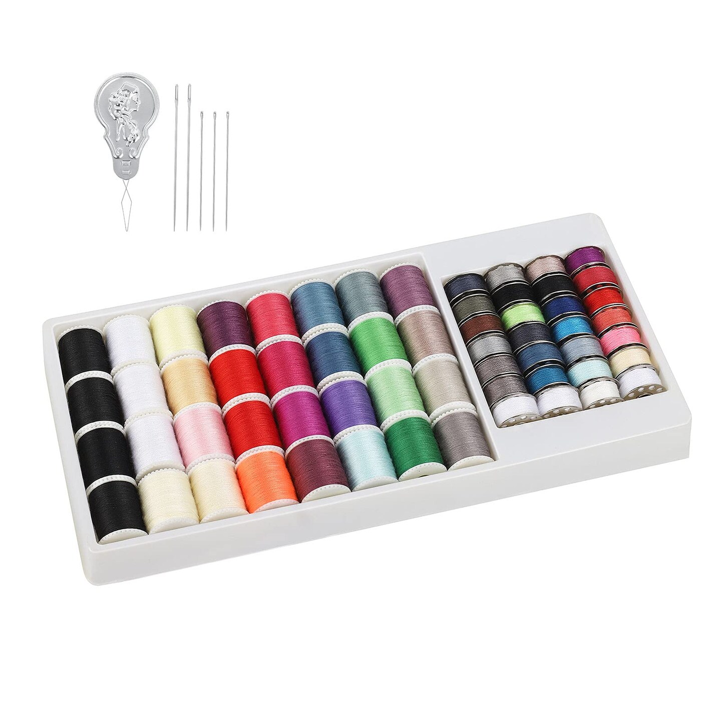 Mini Sewing Thread Spools and Bobbins for Sewing Machine, Hand Sewing
