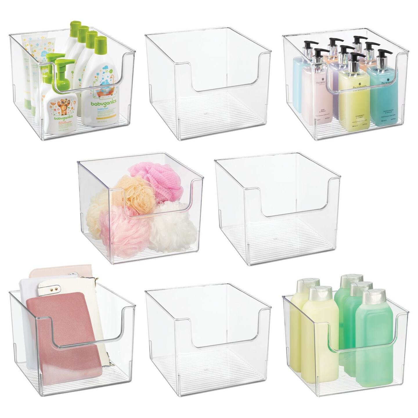 mDesign Plastic Bathroom Storage Organizer Bin with Open Front | Michaels