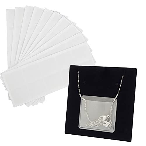 Temlum Necklace Chain Adhesive Pouch for Necklace Display Cards