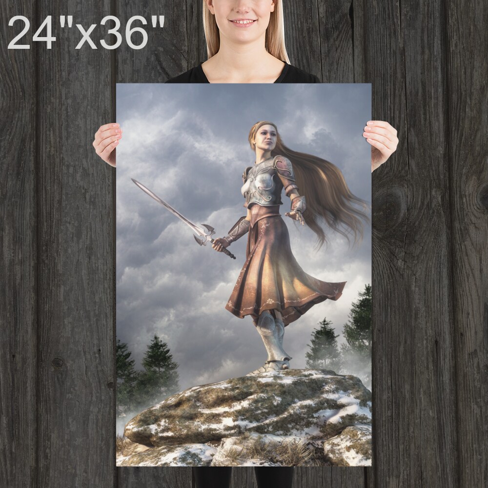 thumbnail image 2 of Women Of The World Art Print – 8x10 Inch, Fantasy Model Illustration, Gloss Paper, Unframed – Made In USA 2 of 5
