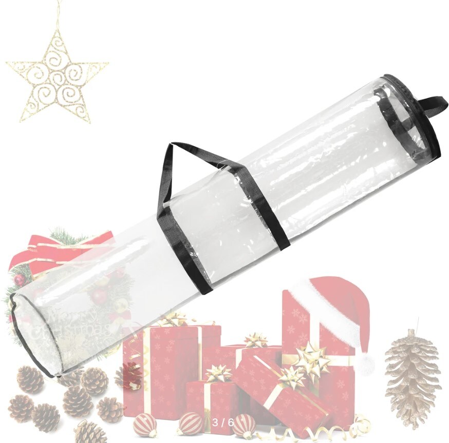 Long Wrapping Paper Storage Bag Christmas Gift Wrap Organizer