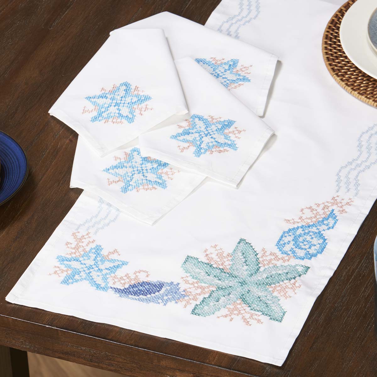 Herrschners By the Sea Table Runner Stamped Cross-Stitch | Michaels
