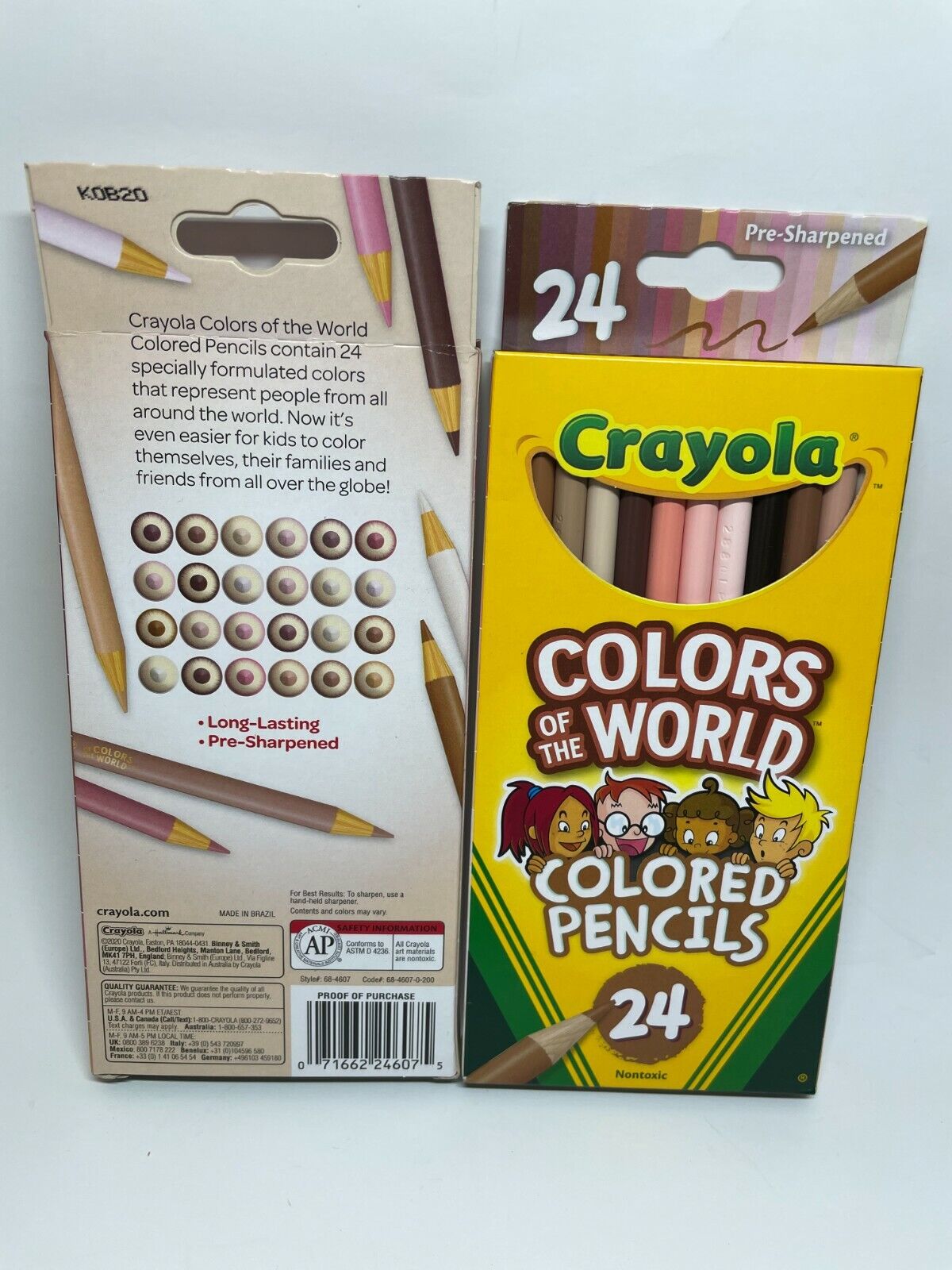 Crayola Non-toxic Color Pencils for Kids 2 packs