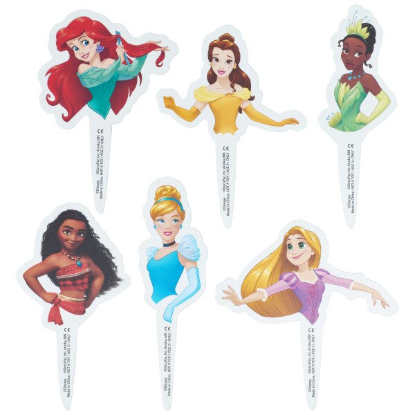 Disney Princess Poly DecoPics&#xAE; Cupcake Decoration, 12ct