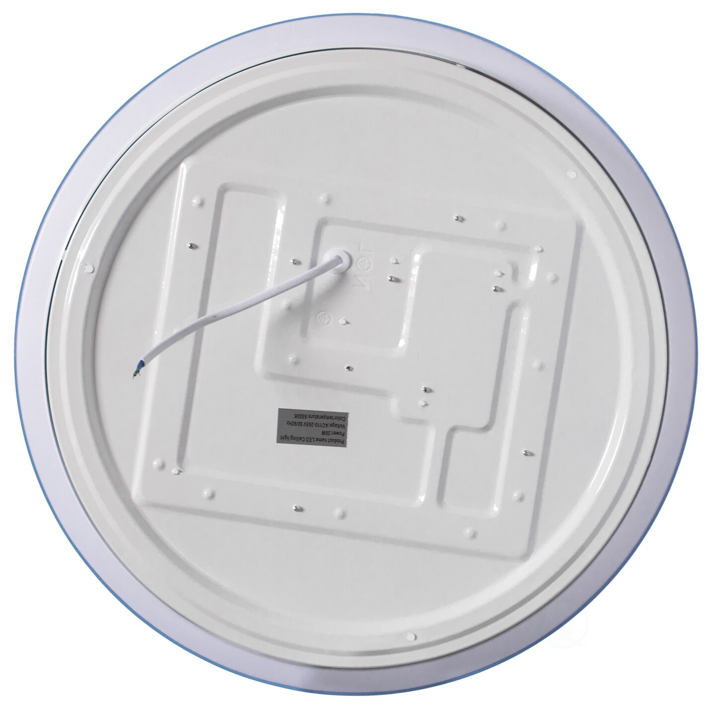 Round LED Ceiling Light Fixture Modern Flush Mount 36W 6500K Cool Daylight Energy Ideal for Office Kitchen Bedroom Living Room Bathroom Dining Room Hallway and Entryway