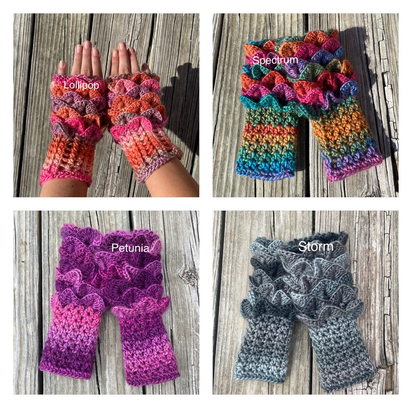 Online Peacock Dragon scale/ mermaid fingerless gloves & Headband set