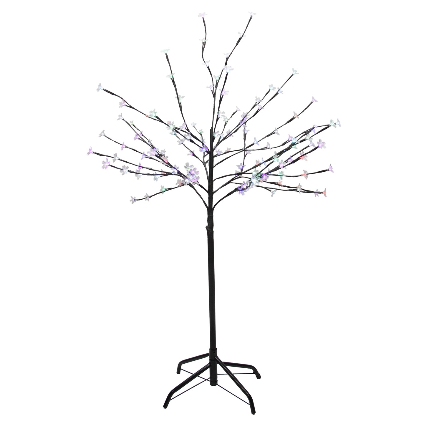 Northlight LED Lighted Artificial Cherry Blossom Tree - 4' - Color Changing Lights