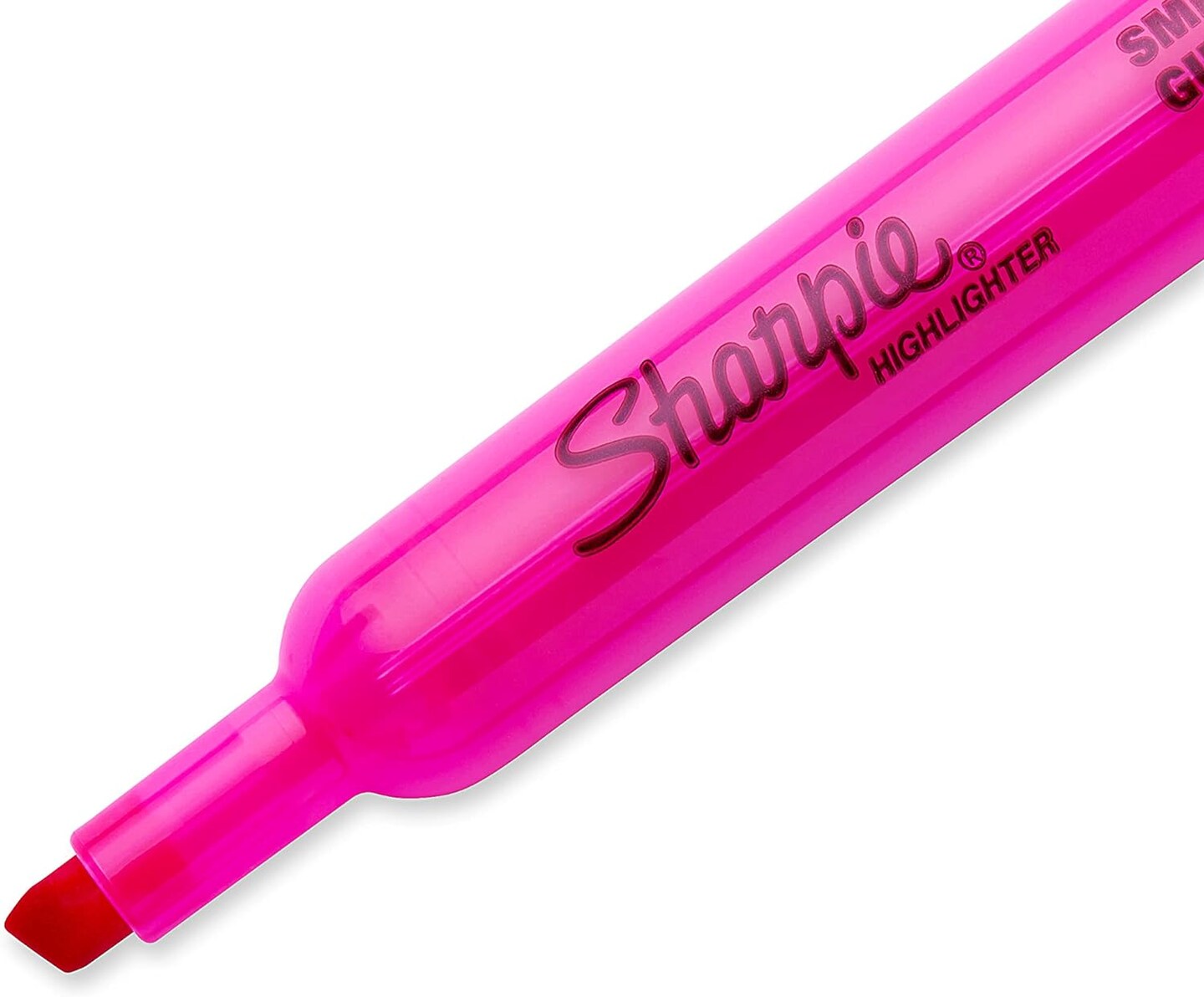 Tank Style Highlighters, Chisel Tip, Fluorescent Pink (25009)