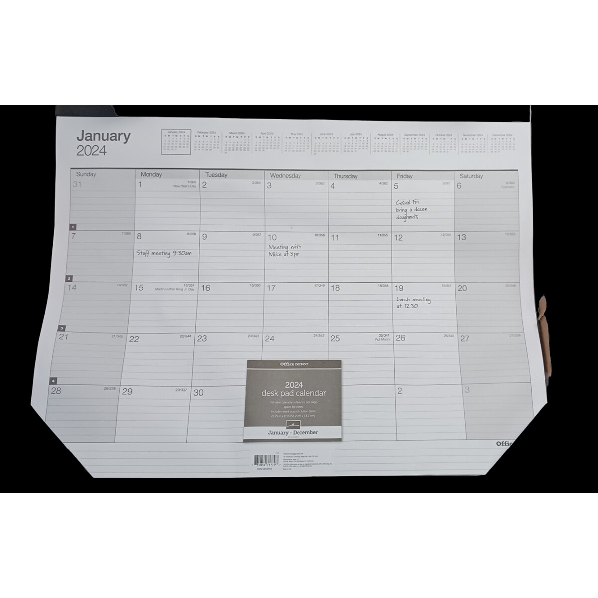 High Quality Calendar Desk Pad