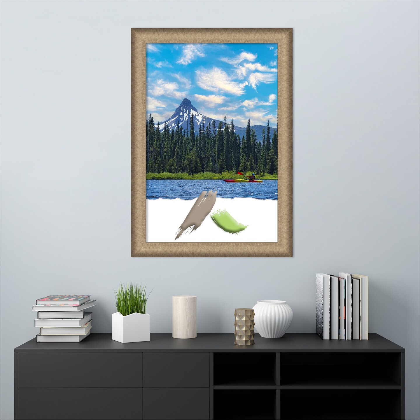 Elegant Brushed Bronze Picture Frame, Photo Frame, Art Frame