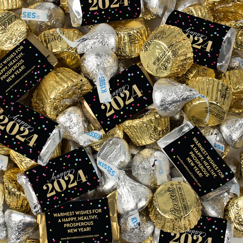 105 pcs 2024 New Year&#x27;s Eve Candy Hershey&#x27;s Chocolate Mix (1.75 lb) - By Just Candy