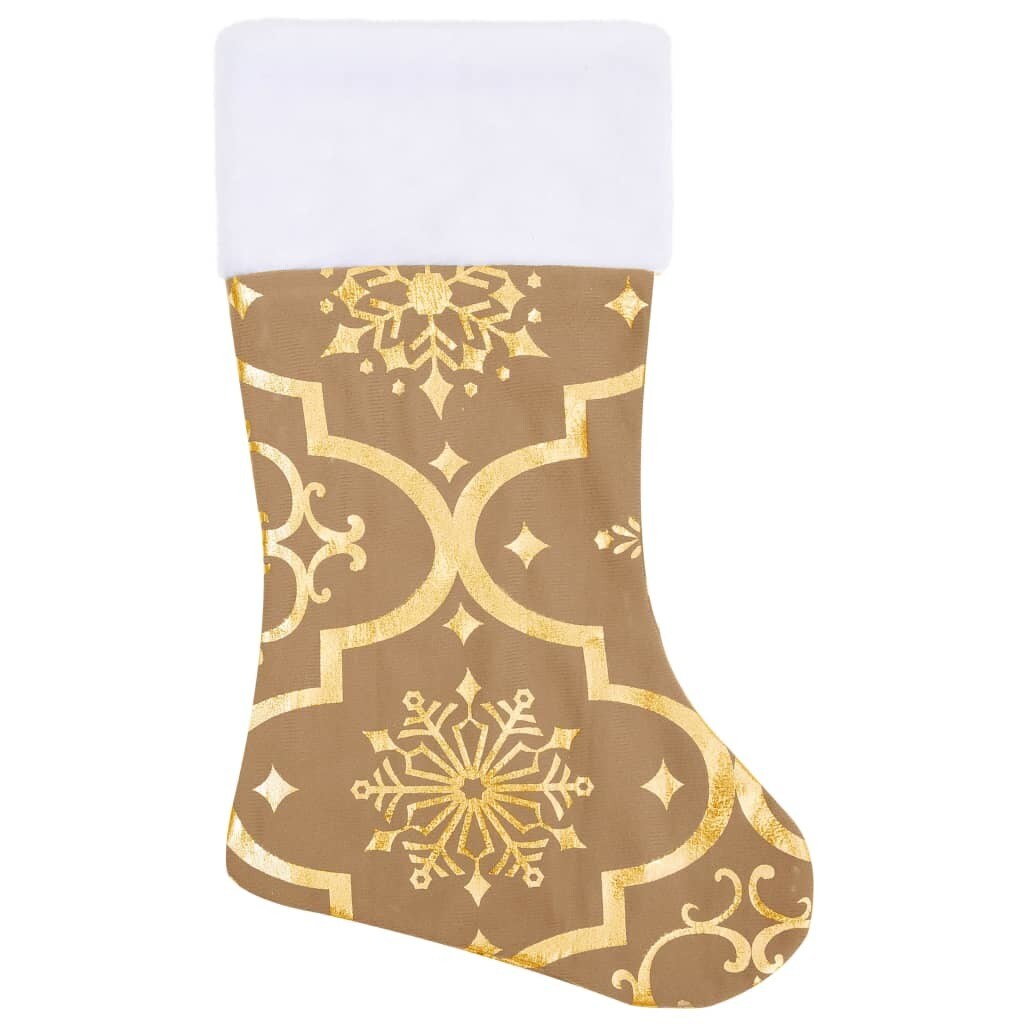 Luxury Christmas Tree Skirt with Sock 4 ft Fabric