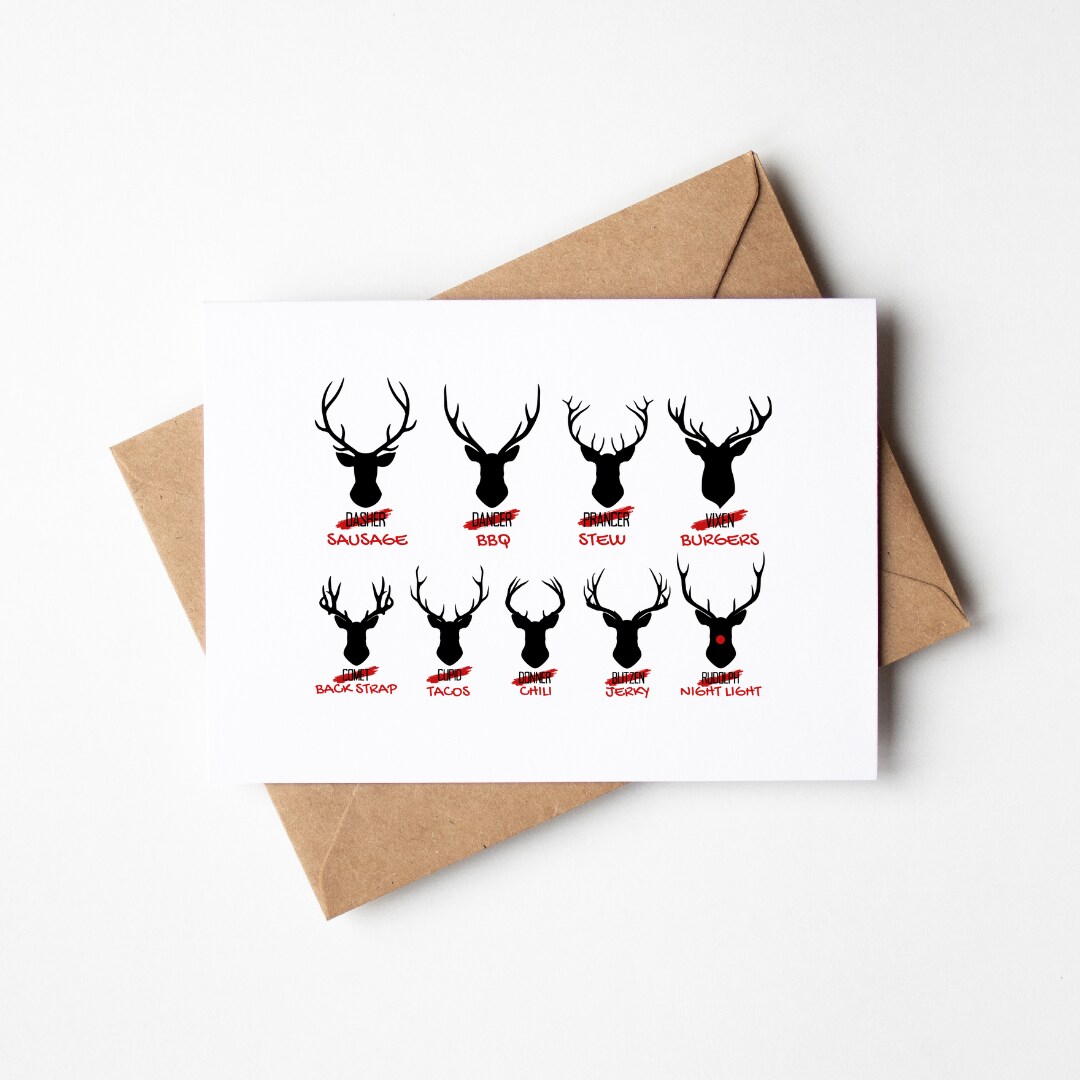 On The Ceiling Funny Christmas Card For Friends, Open Xmas Card