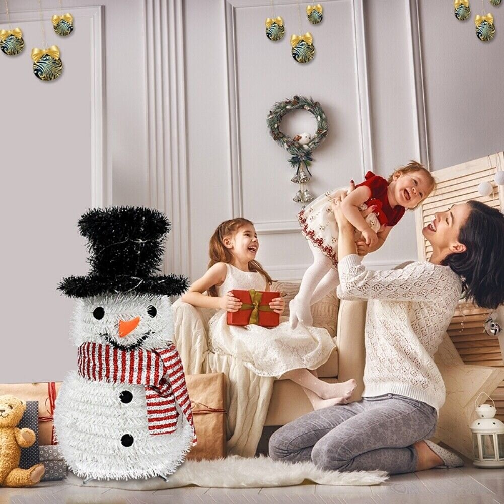 Collapsible Lighted Christmas Snowman for Christmas Decoration