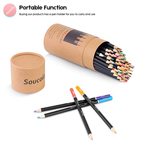 NEW Soucolor 180-Color Artist Colored Pencil Set~Soft Core