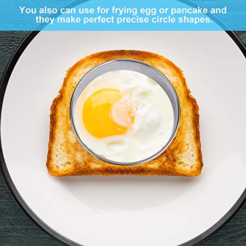 12 Pieces Donut Hole Cookie Biscuit Cutter Set for Baking, Graduated Doughnut Round Cookie Cutters, Metal Scone Circle Cookie Cutters for Frying, Biscuits Ring Molds for Cooking Cake(1-4.4 Inch) HAHAYOO