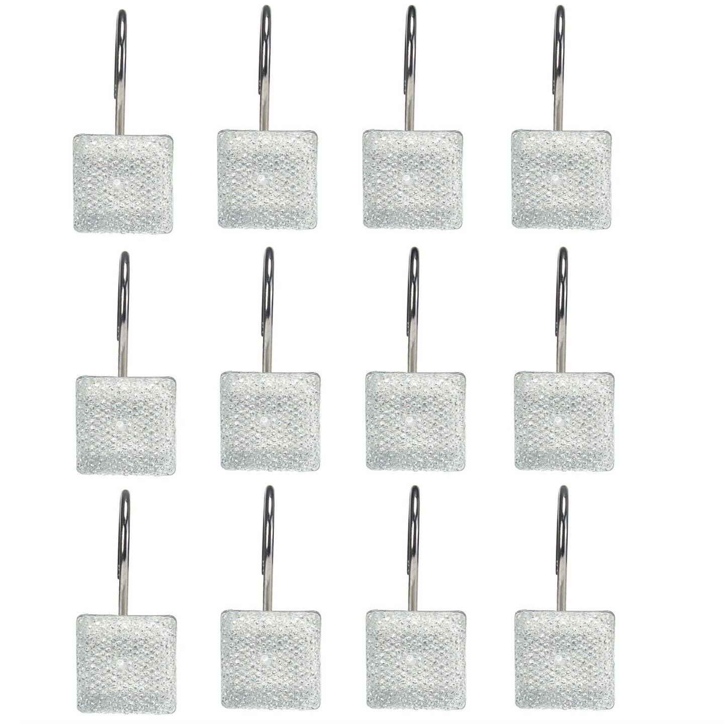Double Glide Shower Curtain Hooks 12 packs