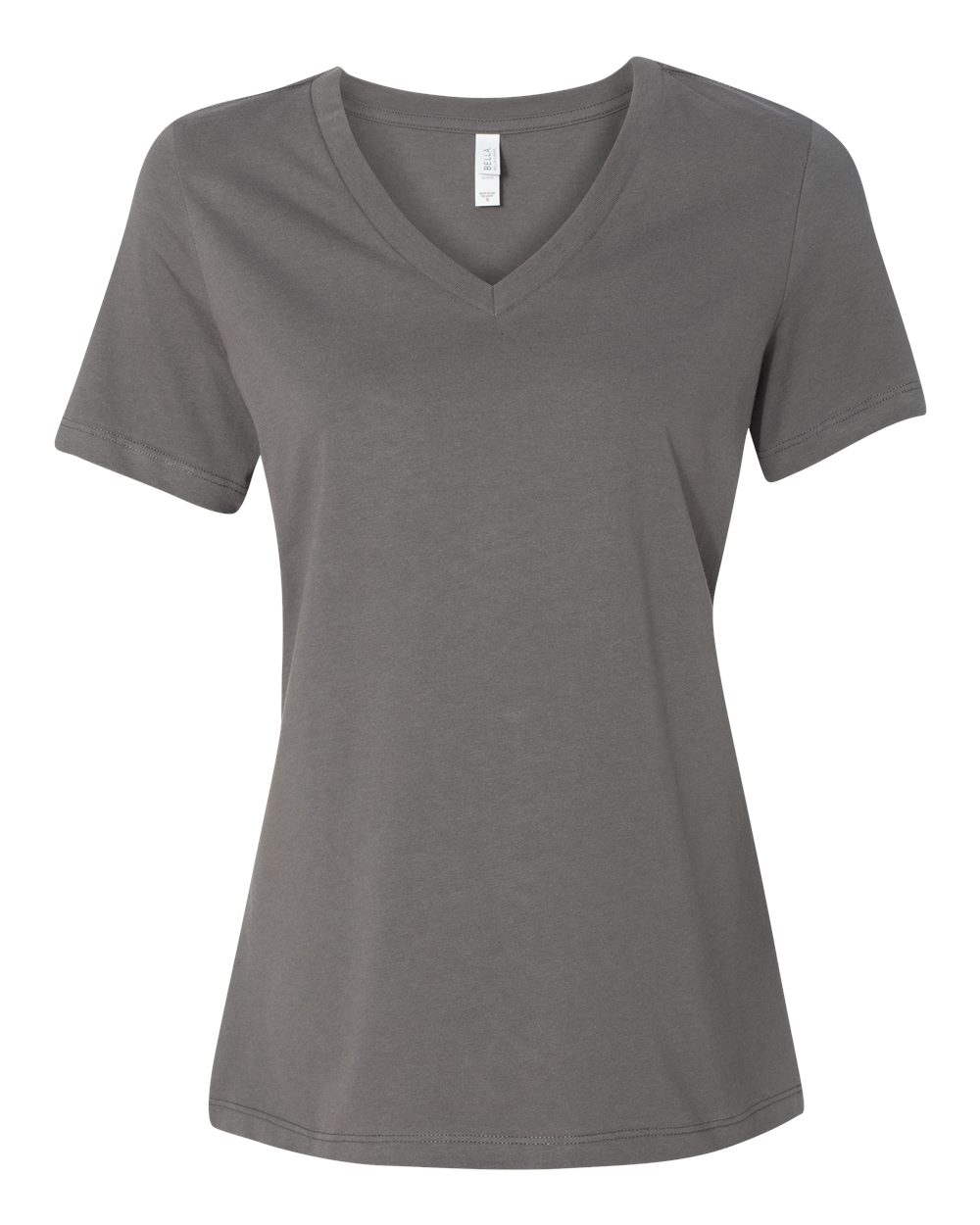 Women's Grey V Neck Singlet Cotton Relaxed Fit