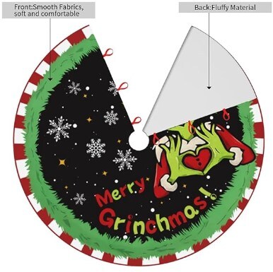 Indoor Winter Holiday Party Tree Mat Floor Decor 36 Inches Christmas Tree Skirt Xmas Decorations