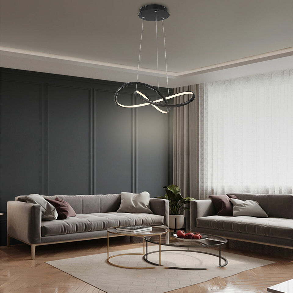 Kitcheniva Chandelier Modern Dimmable Circular Ring Pendant Light LED