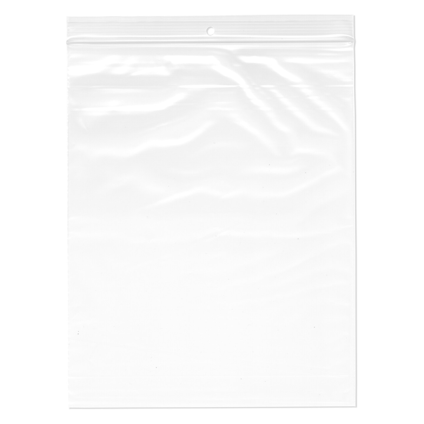 Plymor Zipper Reclosable Plastic Bags, 2 Mil With Hang-Hole, 8" X 10 ...