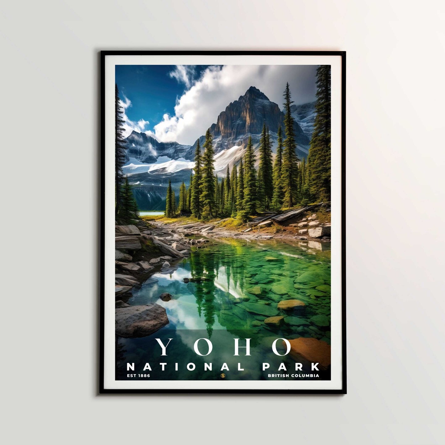 Yoho National Park Poster, Travel Print, Office Poster, Home Decor