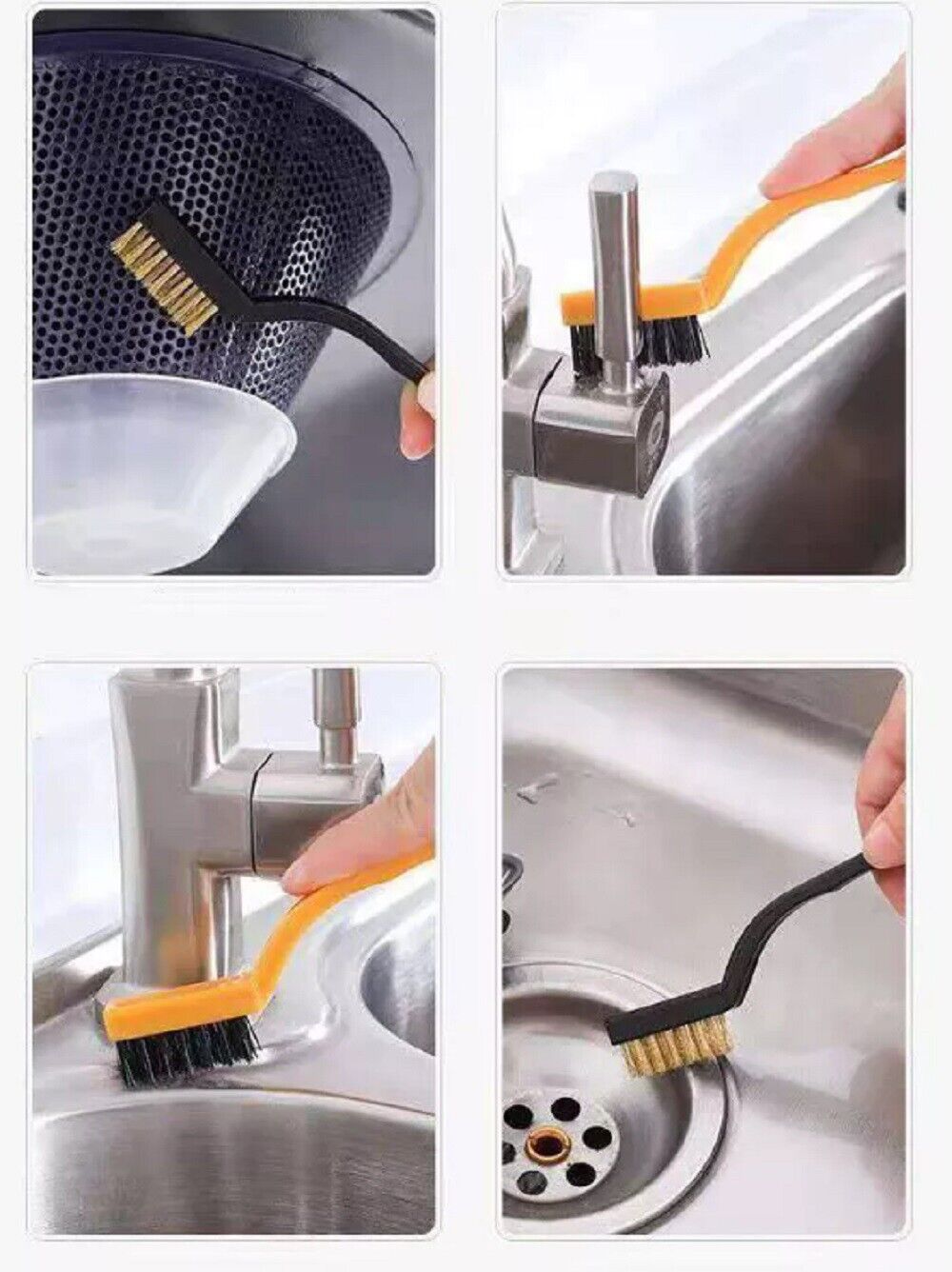 Kitcheniva Gas Stove Brushes Cleaner 3 Pcs