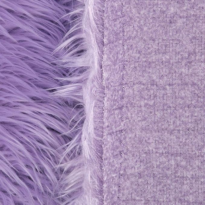 FabricLA Shaggy Faux Fur Fabric by The Yard - 72 x 60 Inches