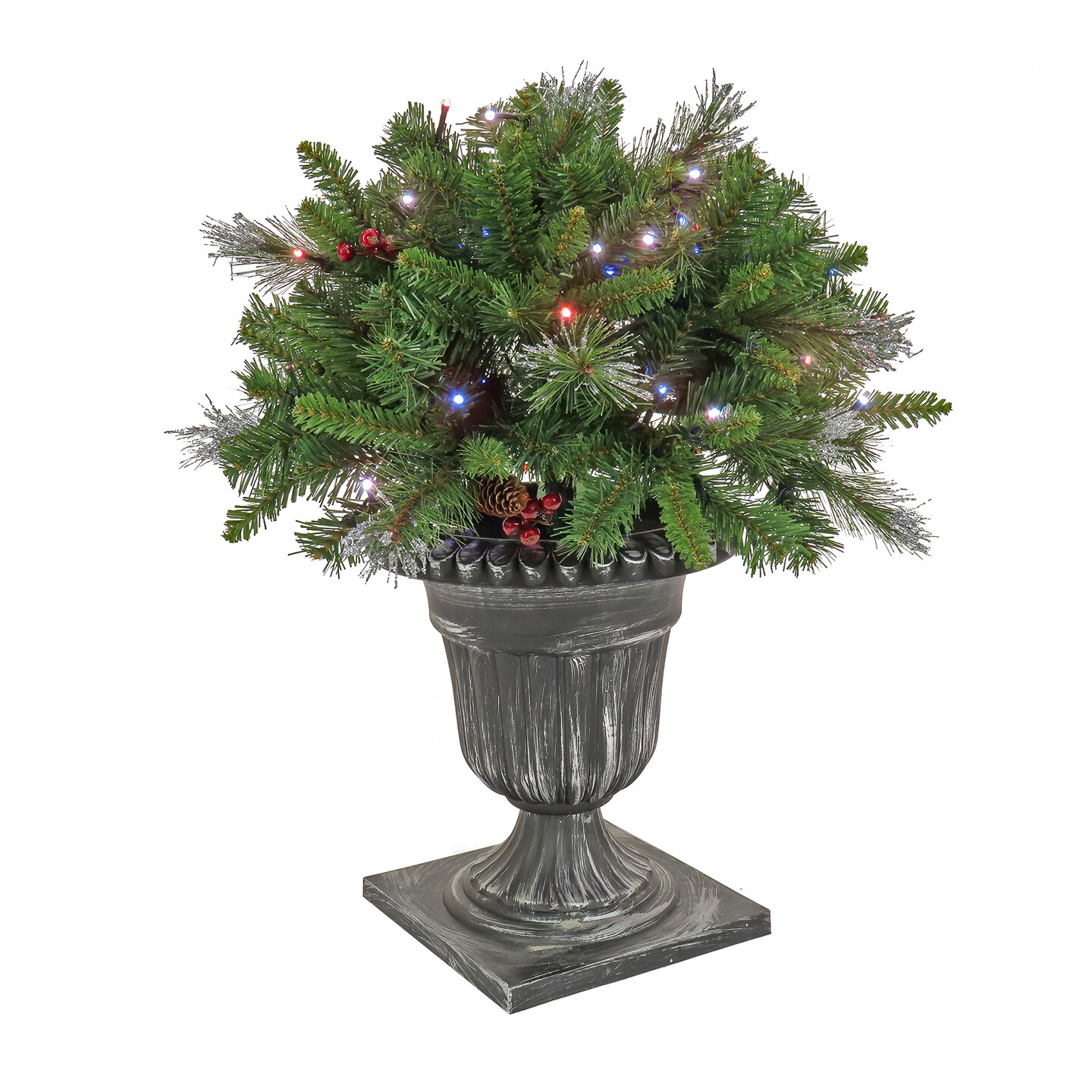 National Tree Company 24&#x22; Crestwood&#xAE; Spruce Porch Bush with Twinkly&#xE2;&#x201E;&#xA2; LED Lights
