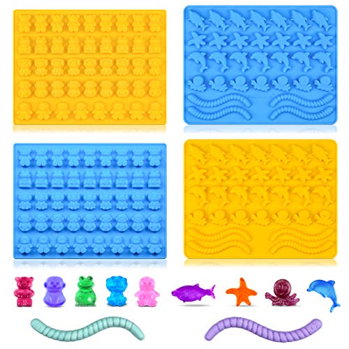 Gummy Bear Mold Candy Making Supplies Chocolates Silicone 4 Molds