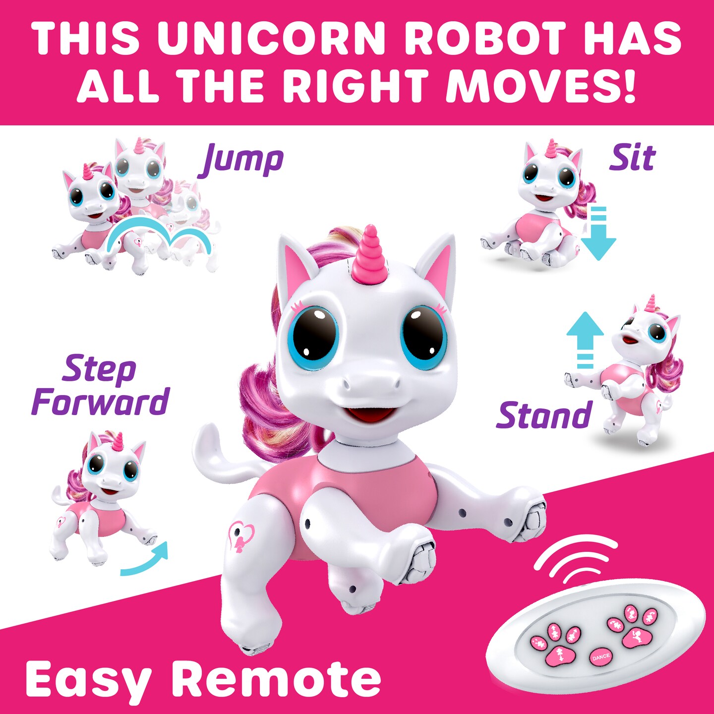 Power Your Fun Robo Pets Unicorn Toy for Girls and Boys