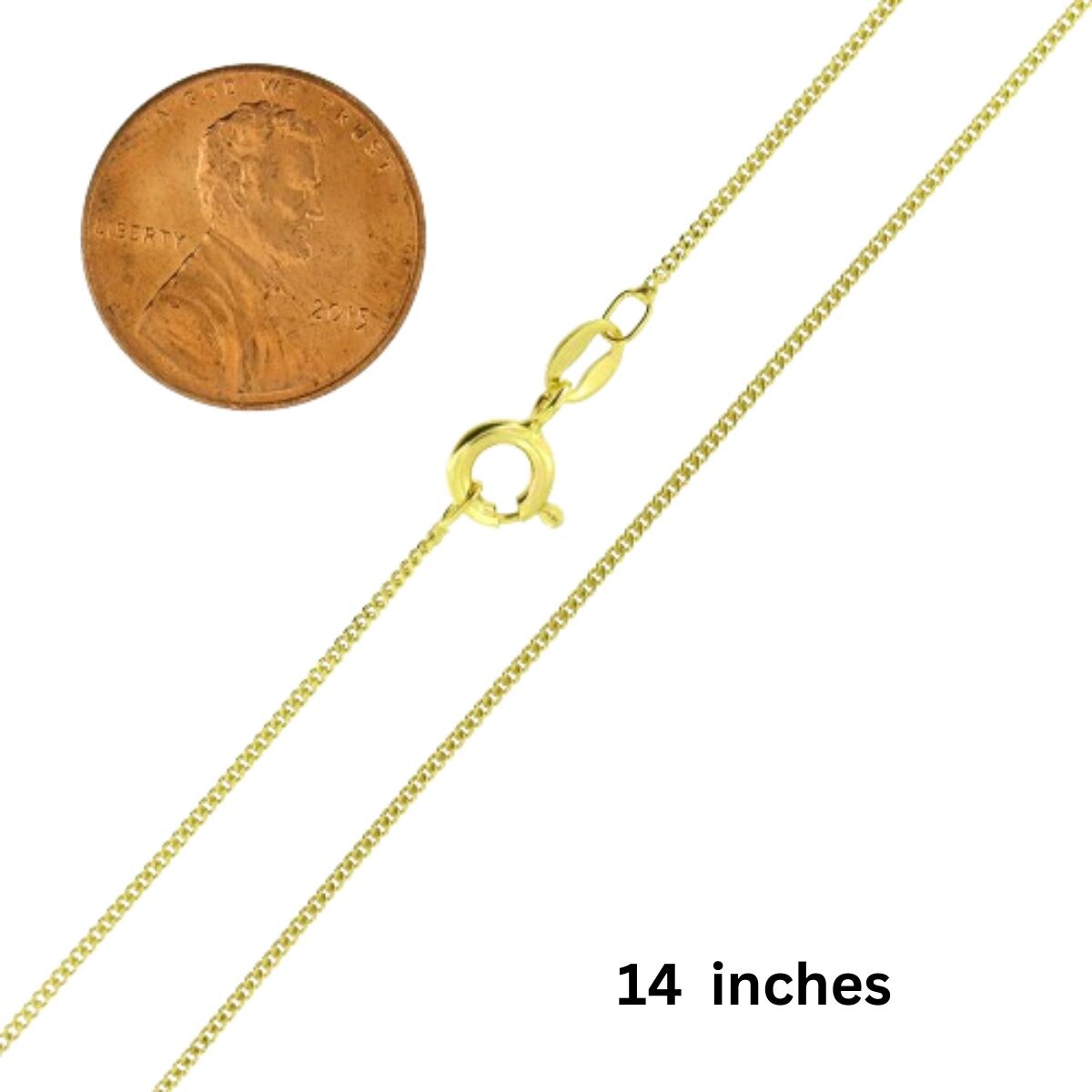 1.2 mm Gold Plated Curb Cuban Chain Necklace | Michaels