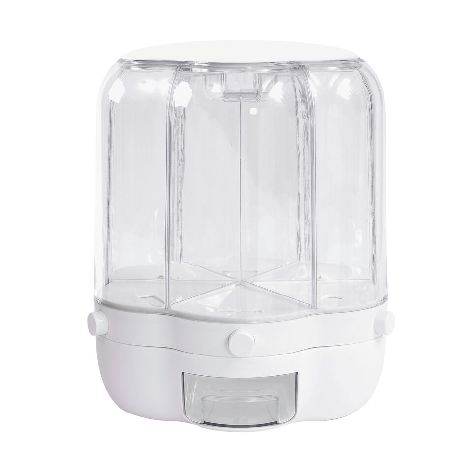 Large Rotating Storage Container 360° Food Grain Rice Dispenser